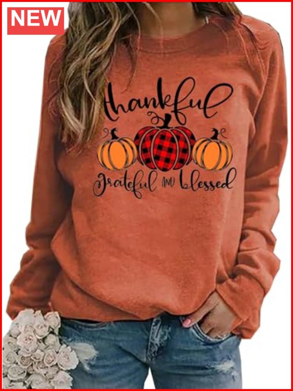 Fall Pumpkin Sweatshirt Women Thanksgiving Pullover Crewneck Loose